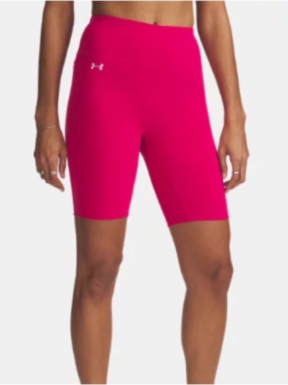 Under Armour Raspberry Pink High-Rise Bike Shorts